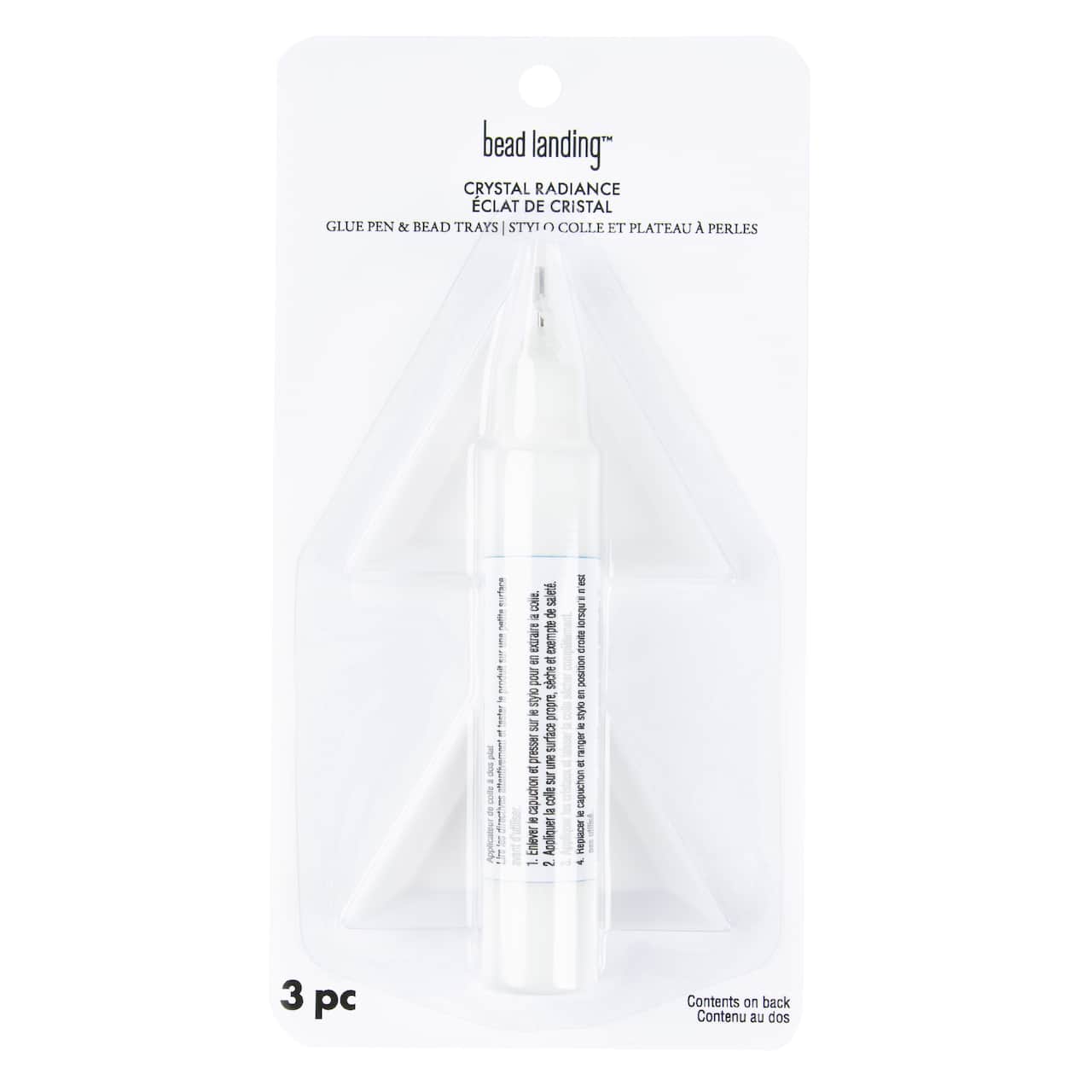 6 Pack: Crystal Glue Pen & Bead Trays by Bead Landing™